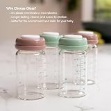 ana baby Premium Glass Breastmilk Storage Bottles 4 x 180ml view 4
