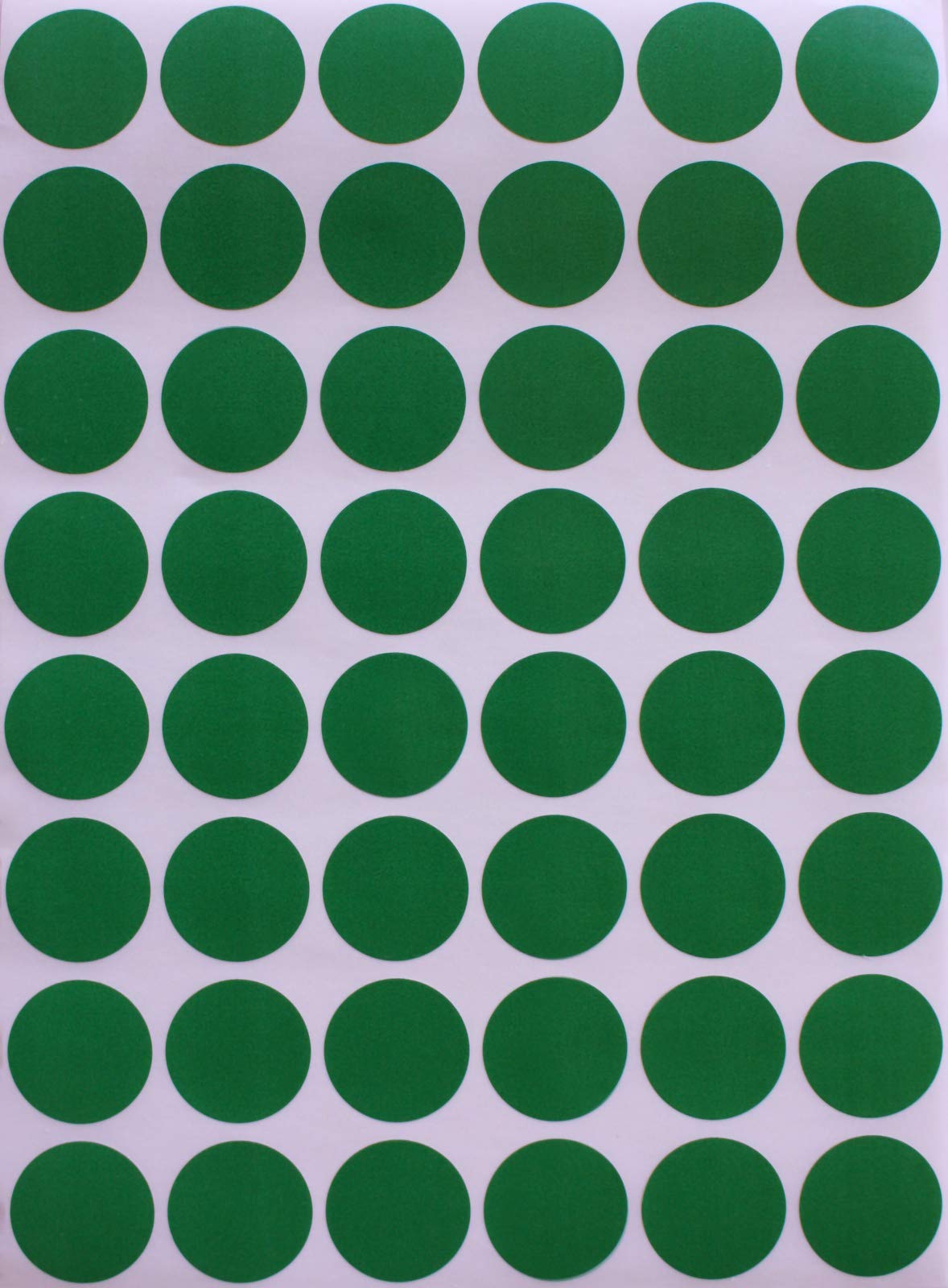 Royal Green Colour Coding Labels Green 3/4" Diameter Rounds Dot Stickers 17mm Dots 720 Pack