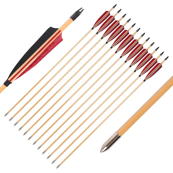 5-Pack Wooden Tossing Arrows – Traditional Chinese Game Toys For Adults & Family Outdoor Fun