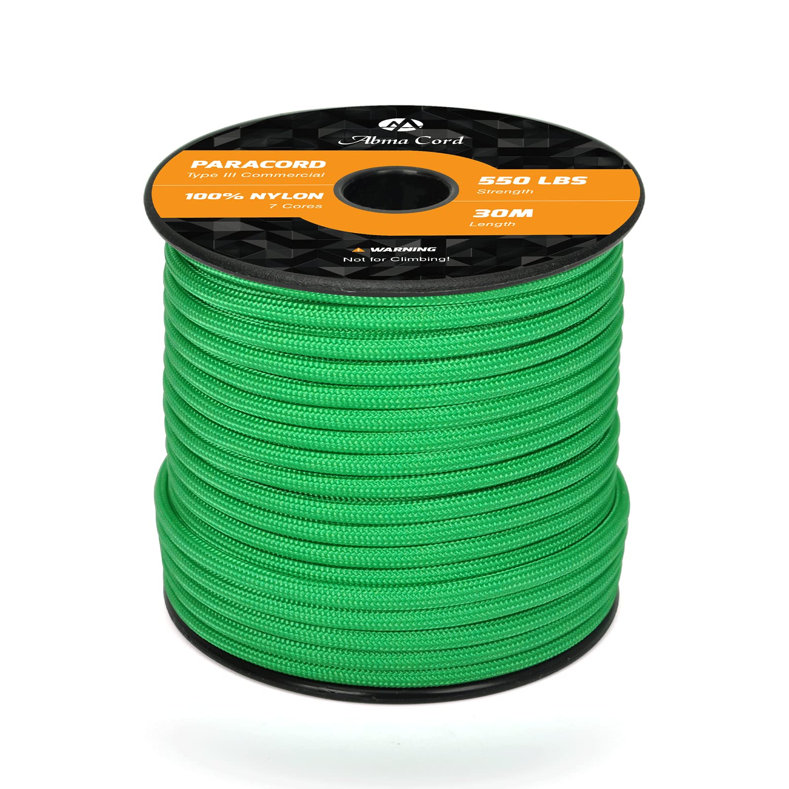 Abma Cord Paracord 550 4mm Nylon Rope Type III 7 Strands Parachute Cord - Max. 250kg (550lbs)