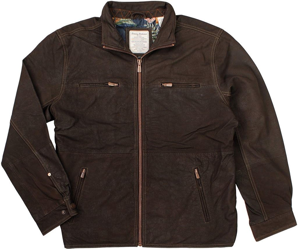 tommy bahama men's leather jacket