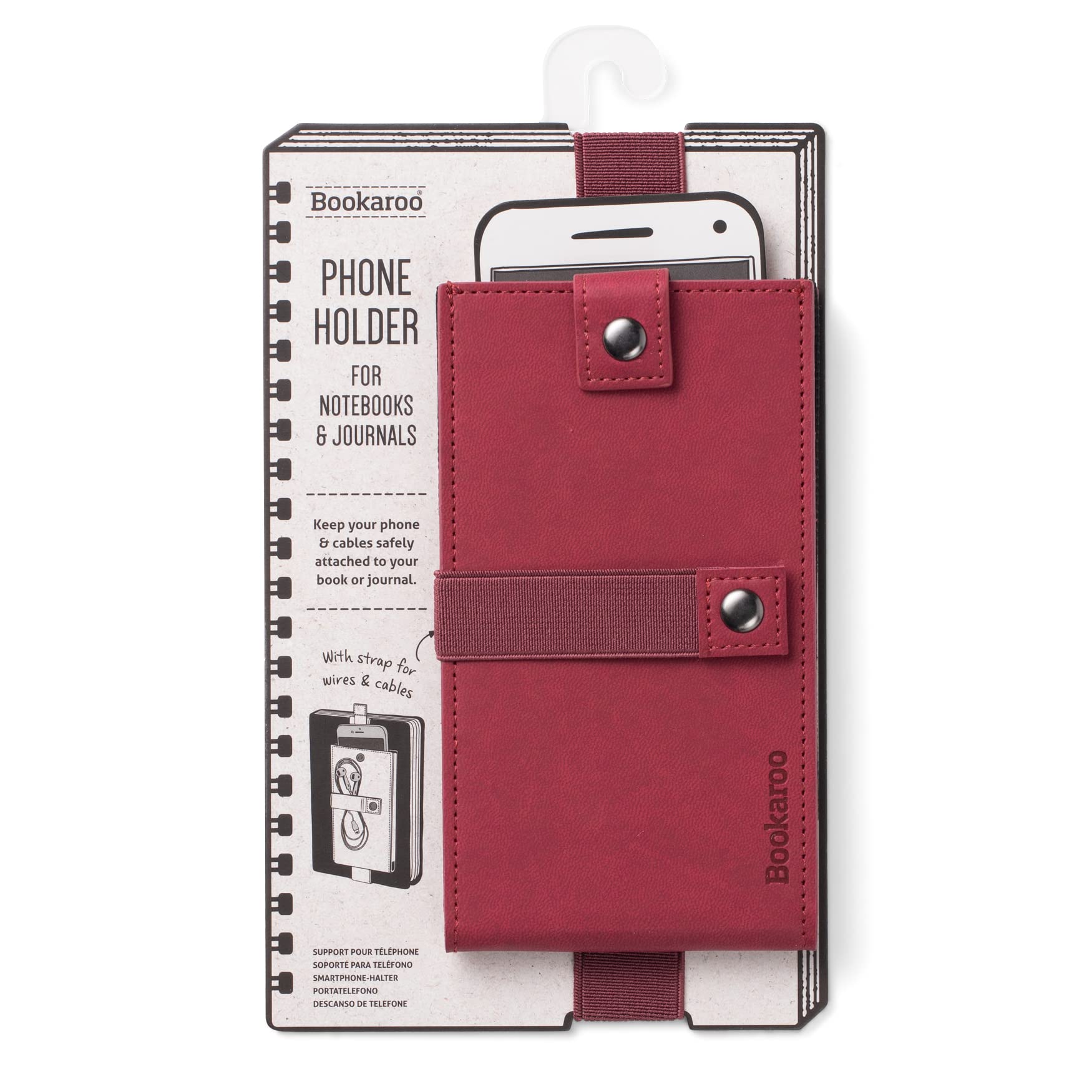 Bookaroo Phone Holder - Dark Red — image 1