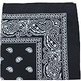 Pack of 5 X-Large Paisley Cotton Printed Bandana - 27 x 27 inches
