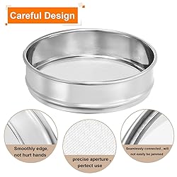 PATIKIL 90 Mesh Lab Sieve, 8" Diameter Test Sieve