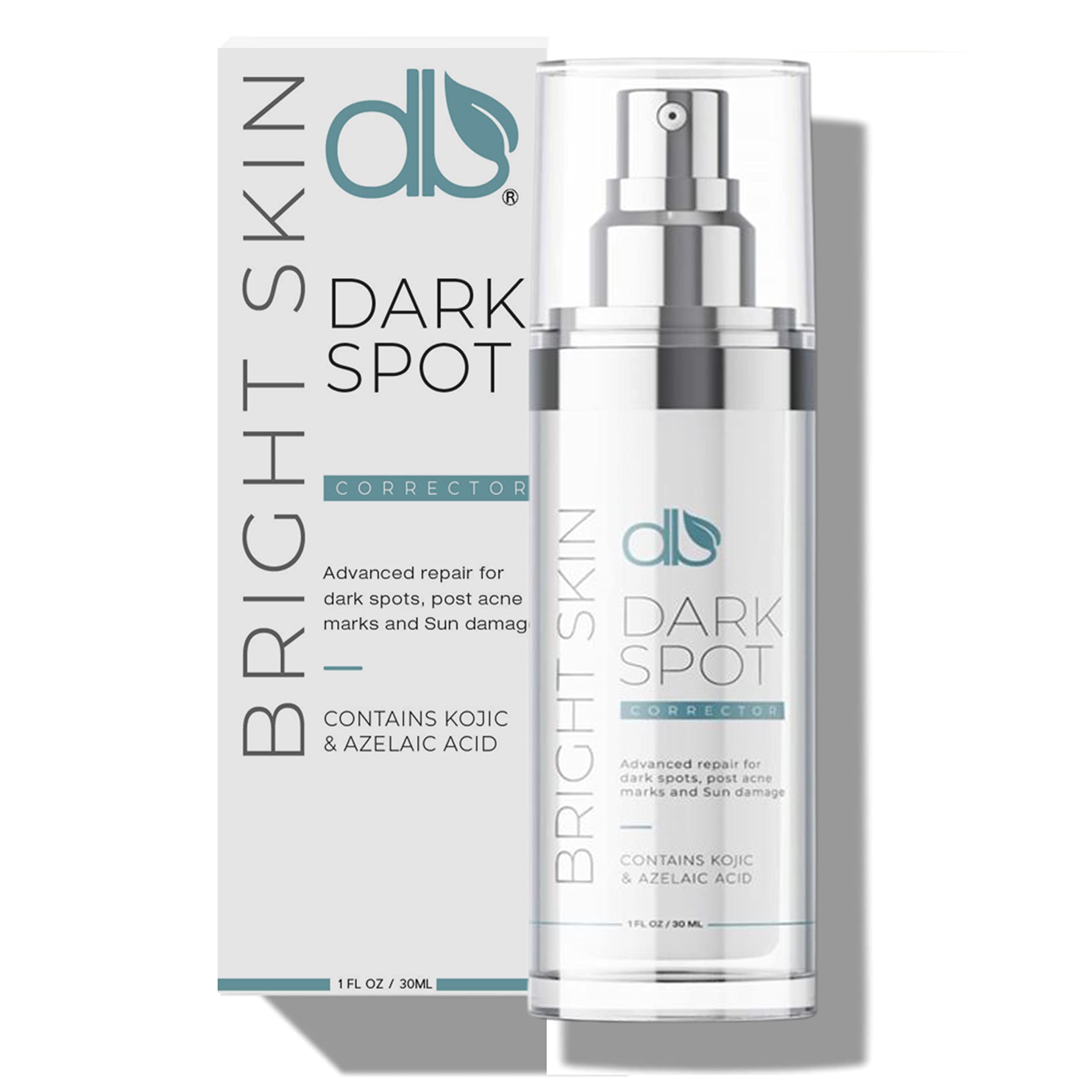 db Bright Skin Dark Spot Corrector for Face & Body – 30ml | Reduces Discoloration from Acne, Sun Damage, Ingrown Hairs & More | Unisex Formula for Men & Women