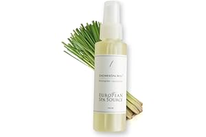 European Spa Source Energizing Lemongrass + Eucalyptus ShowerSpa Mist Spray for Aromatherapy, at Home Spa Experience, Sinus Congestion Relief, and Tension Relief, 4 fl oz.