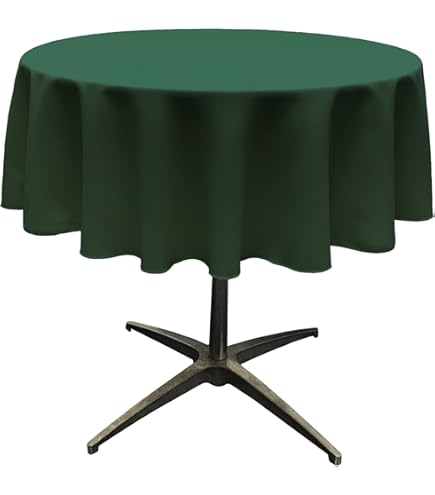 Waysle Mantel Redondo Azul Marino De 90 Pulgadas, Mantel De Poliéster Lavable, Para Bodas Restaurantes Fiestas Y Mas
