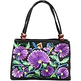 Double-Sided Embroidery Totes Bag Travel Beach Bag Vintage Embroidery Ethnic Shoulder Bags