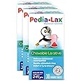 Pedia-Lax Laxative Chewable Tablets for Kids, Ages 2-11, Watermelon Flavor, 30 Count (Pack of 3), (AXFL655-189019(13.74))