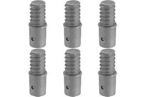 VALICLUD 6pcs Threaded Broom Handle Adapter Metal Threaded Tip Extension Pole Thread Adapter for Broom