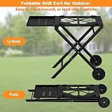 Raweao Woodfire Stand for Ninja OG701 Foldable BBQ Grill Stand view 5
