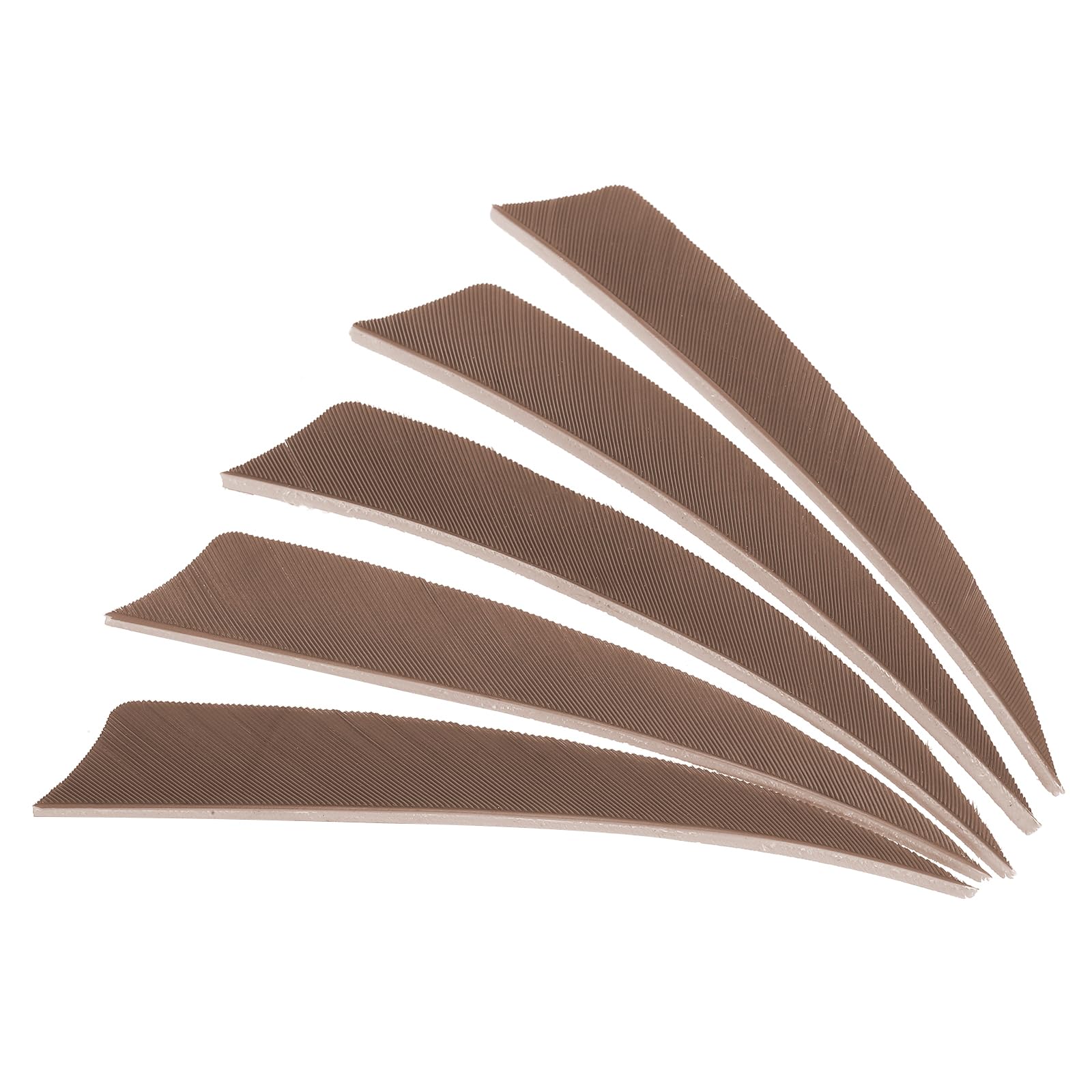 PATIKIL Arrows Vanes 30 Pack 4 Inch Arrow Turkey Feather Fletch Left Wing Fletching Brown for DIY Target Shooting