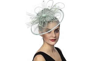 Lucky Leaf Women Girl Fascinators Hair Clip Hairpin Hat Feather Cocktail Wedding Tea Party Hat