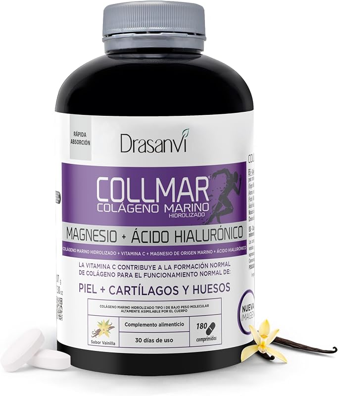Colagénio hidrolisado marinho Drasanvi com ácido hialurónico de magnésio