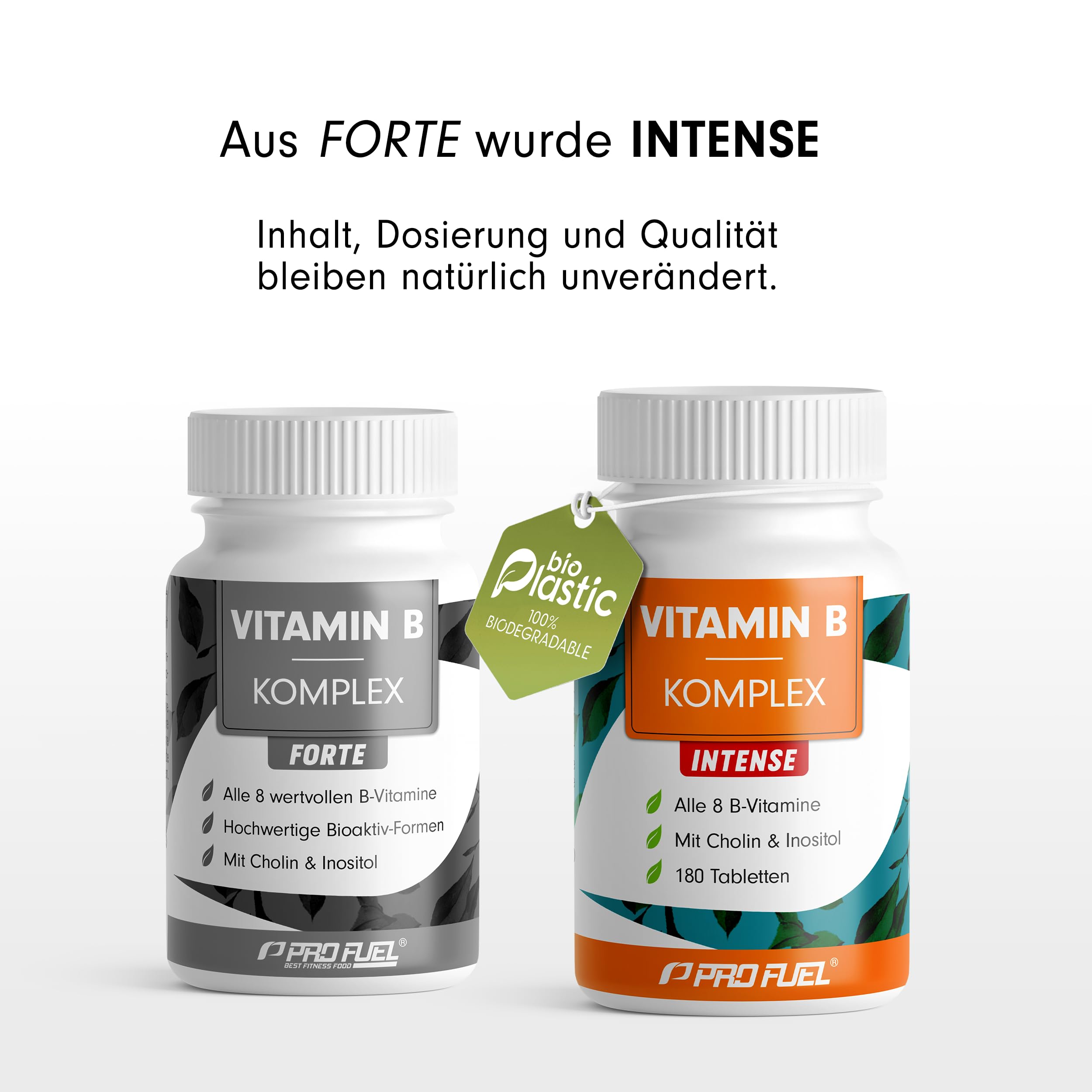 Vitamin B Komplex hochdosiert - 180 Tabletten - alle 8 B-Vitamine (B1, B2, B3, B5, B6, B7, B9, B12) + Co-Faktoren Cholin & Myo-Inositol - laborgeprüft mit Zertifikat - vegan - Vorrat für 6 Monate 2