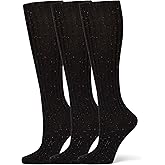 HUE womens Ribbed Tweed Knee Sock 3 Pair Pack