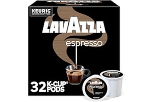 Lavazza Espresso, Single-Serve Keurig K-Cup Pods, Medium Roast Coffee, 32-Count Box
