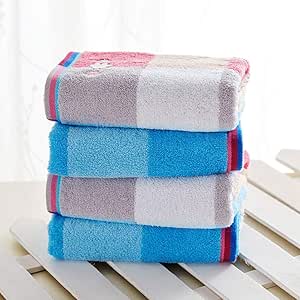 IENPAJNEPQN Juego de 4 Piezas Toalla de baño Rayas Multicolores