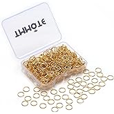TMMATE 500pcs 18K Gold Filled Jump Rings,Non Tarnish Open Rings for Jewelry Making,DIY Necklace Bracelet Earrings Supplies,(5mm)