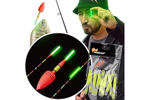 Glow Fever 100PCS (10 Packs) 4.5mm Fluorescent Fishing Glow Sticks, 100ft Visibility, 12H Ultra-Bright Glow, Waterproof & Non-Toxic for Bobbers, Rod Tips, Night Fishing