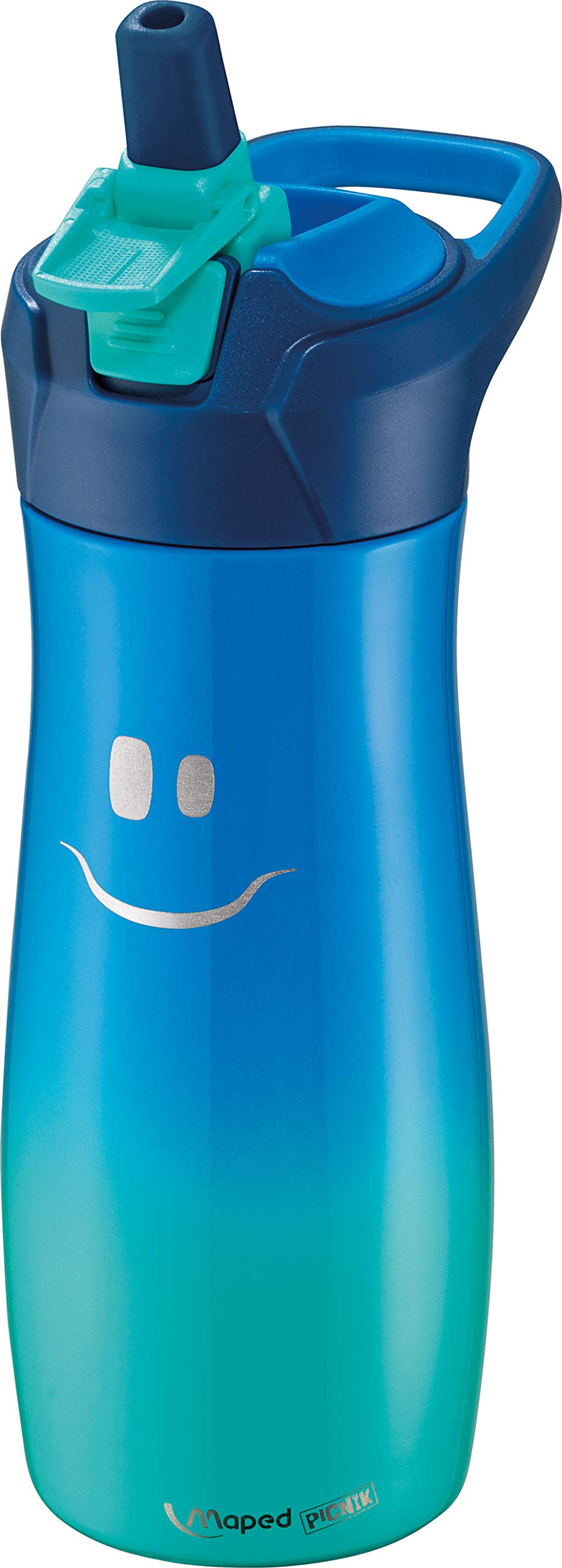 Maped 871303 Concept Kids Stainless Steel Drinking Water Bottle Blue 580ml