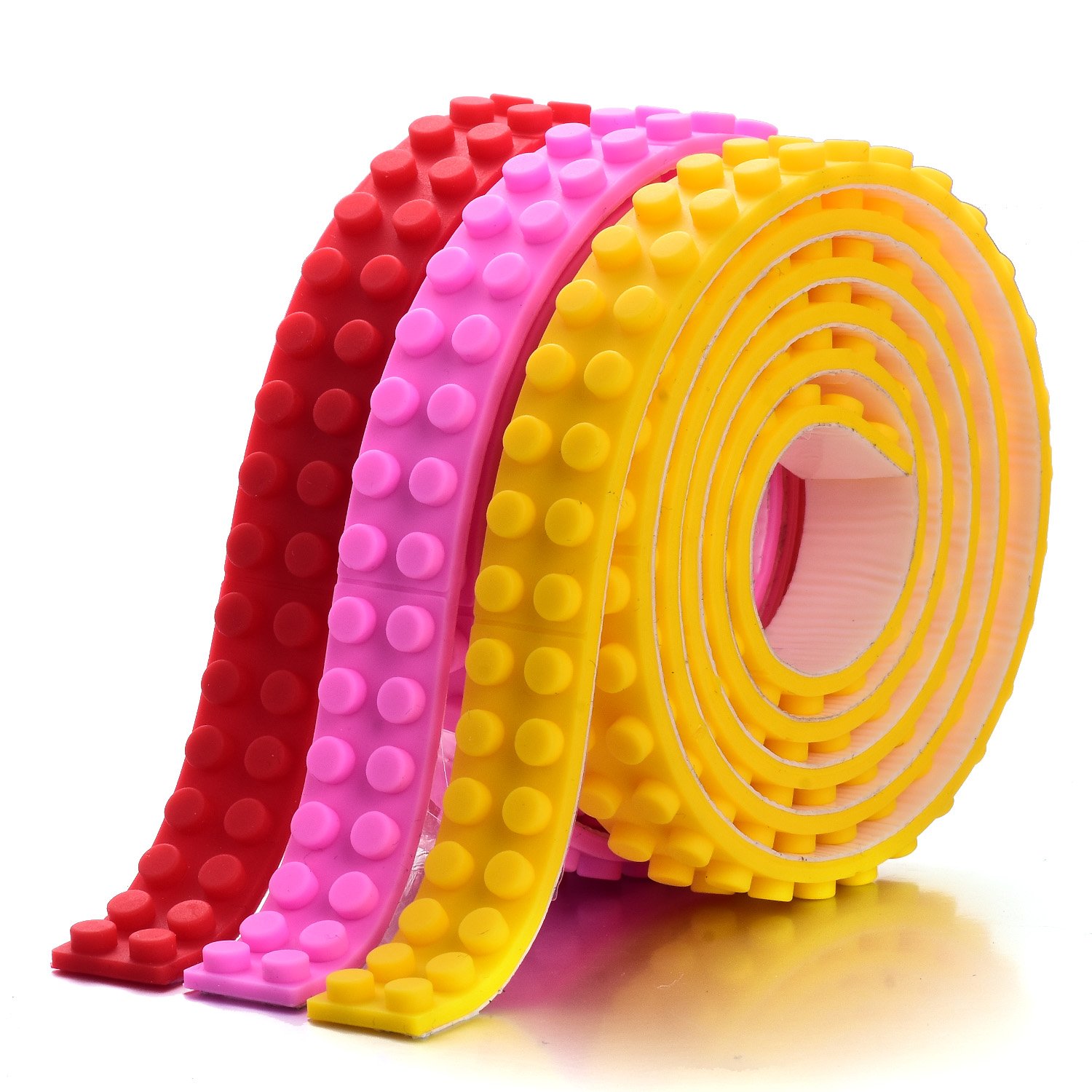 6 Colors Building Block Tape Rolls Compatible with Lego Blocks Self