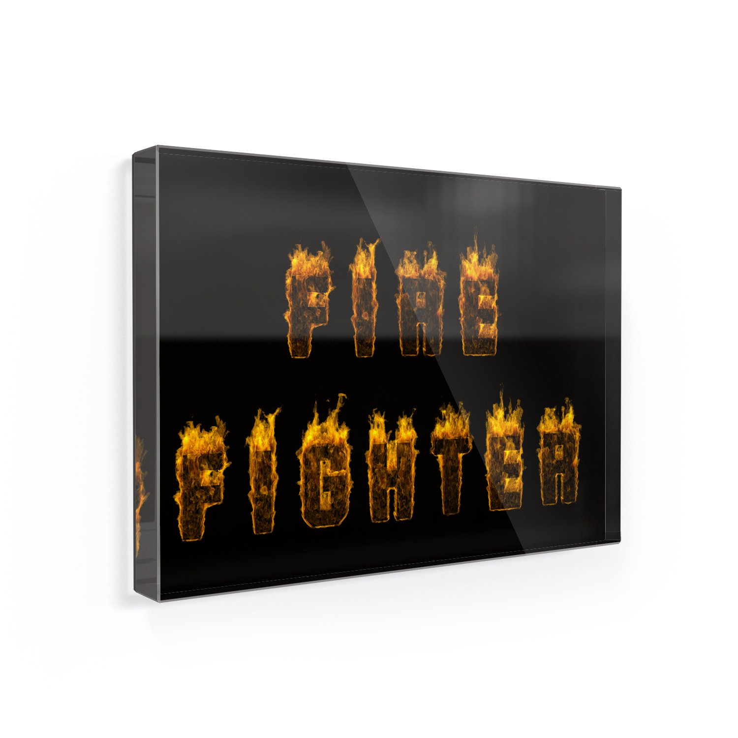 Imán para nevera Fire Fighter Fire llamas caliente - Neonblond ...