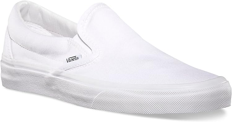 white vans slide on