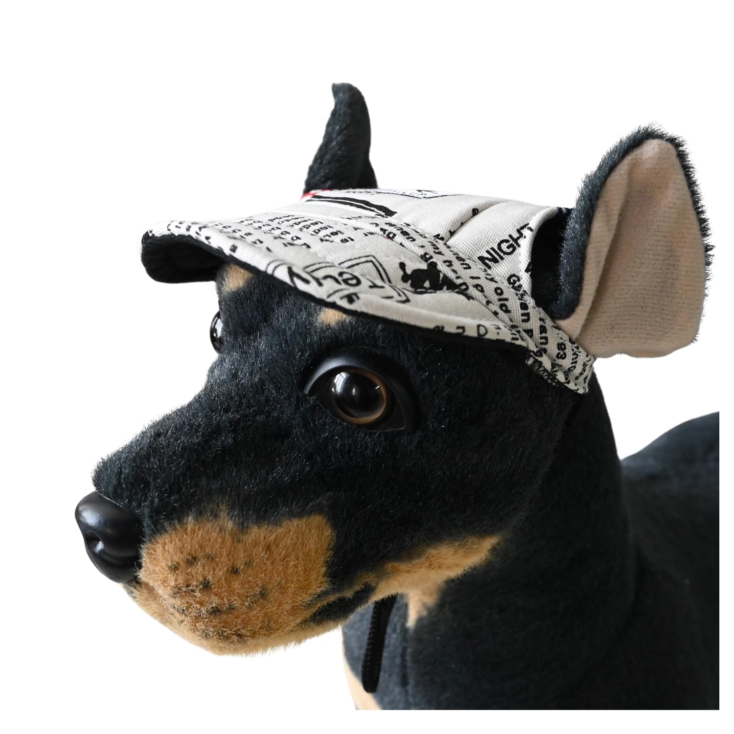 BT Bear Dog Hats,Casual Visor Pet Hats Dogs Baseball Sun Hats Sport Cap with Ear Holes and Chin Strap for Cats Small Dogs(Flag,M)