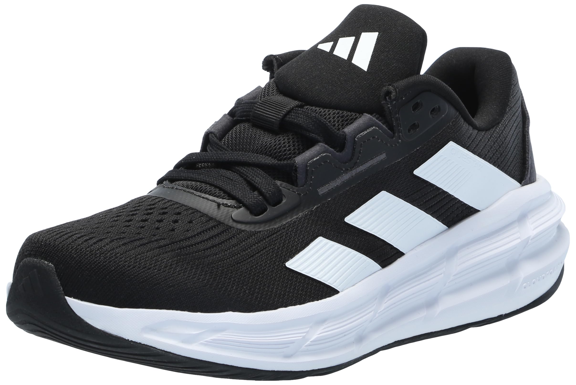 adidas Women’s Questar 3 Running Sneaker, Black/White/Carbon, 5.5