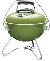 Weber Smokey Joe Premium Charcoal BBQ, 37cm Spring Green + Carry Bag view 2
