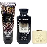 Bath & Body Works A Toast To You - Ultimate Hydration Body Cream and Body Wash - with a Creamy Rose Bar Soap