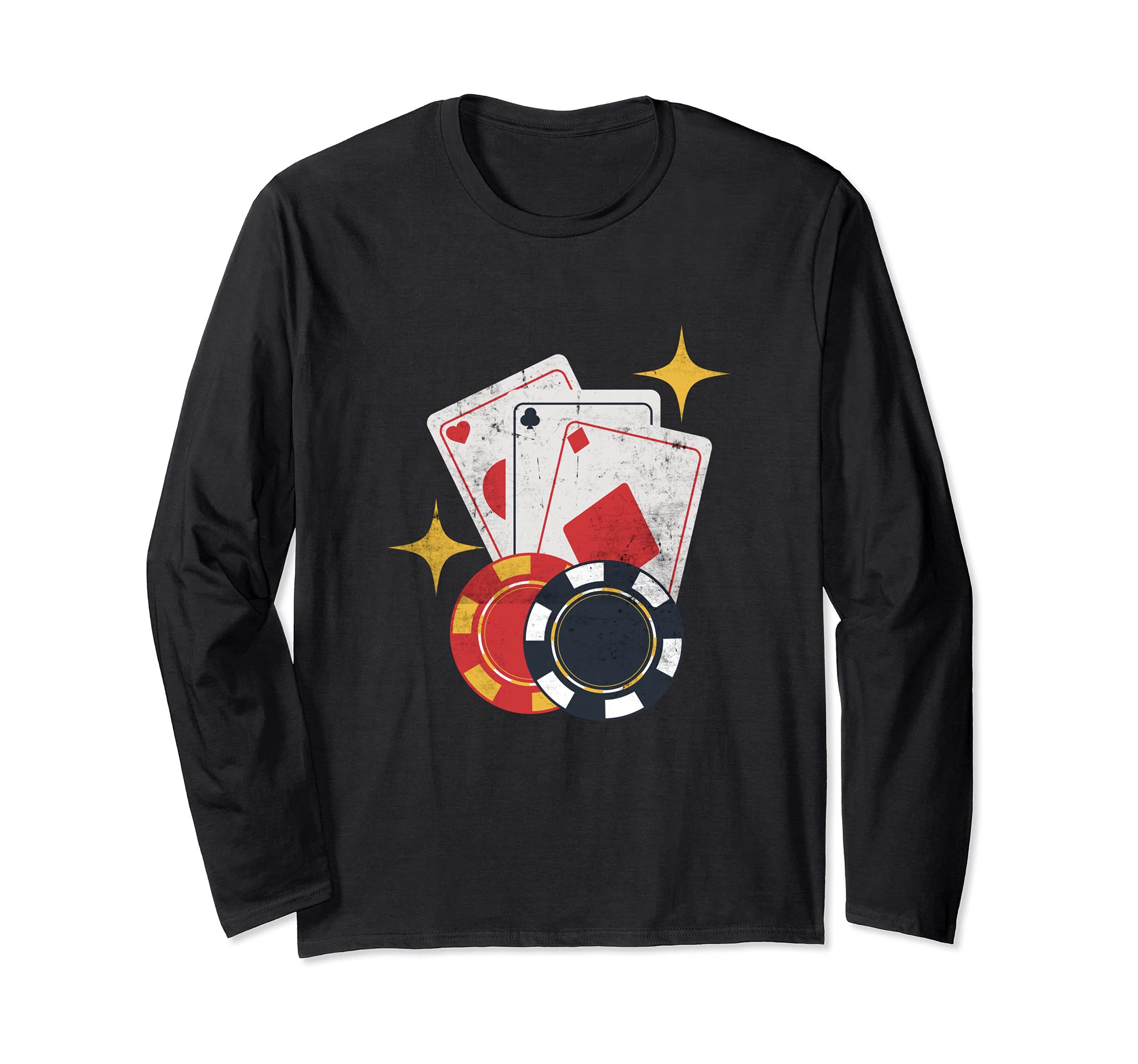 Casino Donor Design Poker Player Funny Long Sleeve T-Shirt