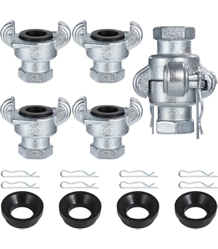 Dixon Air King AM28 Iron Air Hose Fitting, 4 Lug Quick Acting