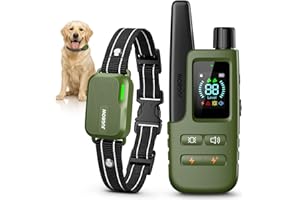 Jugbow Dog Shock Collar - 4500FT Dog Training Collar with Remote, IPX8 Waterproof Electric Dog Collar with 4 Training Modes, Security Lock, Rechargeable eCollar for 10-120lbs Small Medium Large Dogs