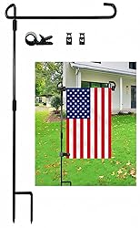 Akeydeco Garden Flag Pole Stand Holder, 2 Pack