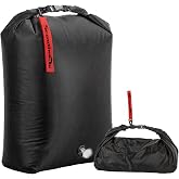 Aquorix Compression Laundry Bag for Travel, Dirty Clothes Organizer Blcak | Space-Saving Waterproof Wet/Dry Clothes Organizer, Smell-Proof Laundry Storage for Suitcases, Travel &amp; Gym