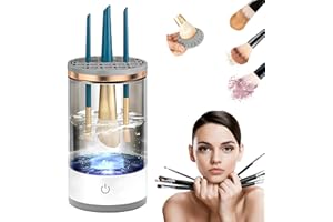 SENLONG Makeup Brush Cleaner - Makeup Brush Cleaner Machine with Brush Clean Mat, Portable Compact Design for Travel Home Use