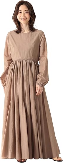 Amazon デミルクスビームス Demi Luxe Beams ワンピース コットンナイロン マキシワンピース レディース ワンピース チュニック 通販