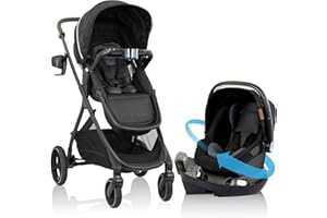 Evenflo Shyft Intuiti+ Travel System featuring Revolve180 LiteMax NXT with SensorySoothe - Dubhan Black