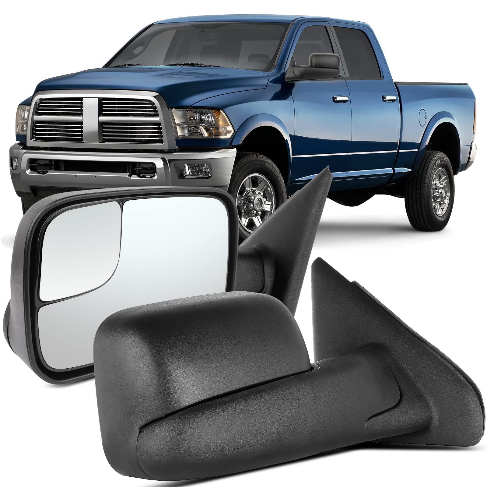 1 Paio Di Specchietti Riscaldati Per Dodge RAM 1500/2500/3500 (2005