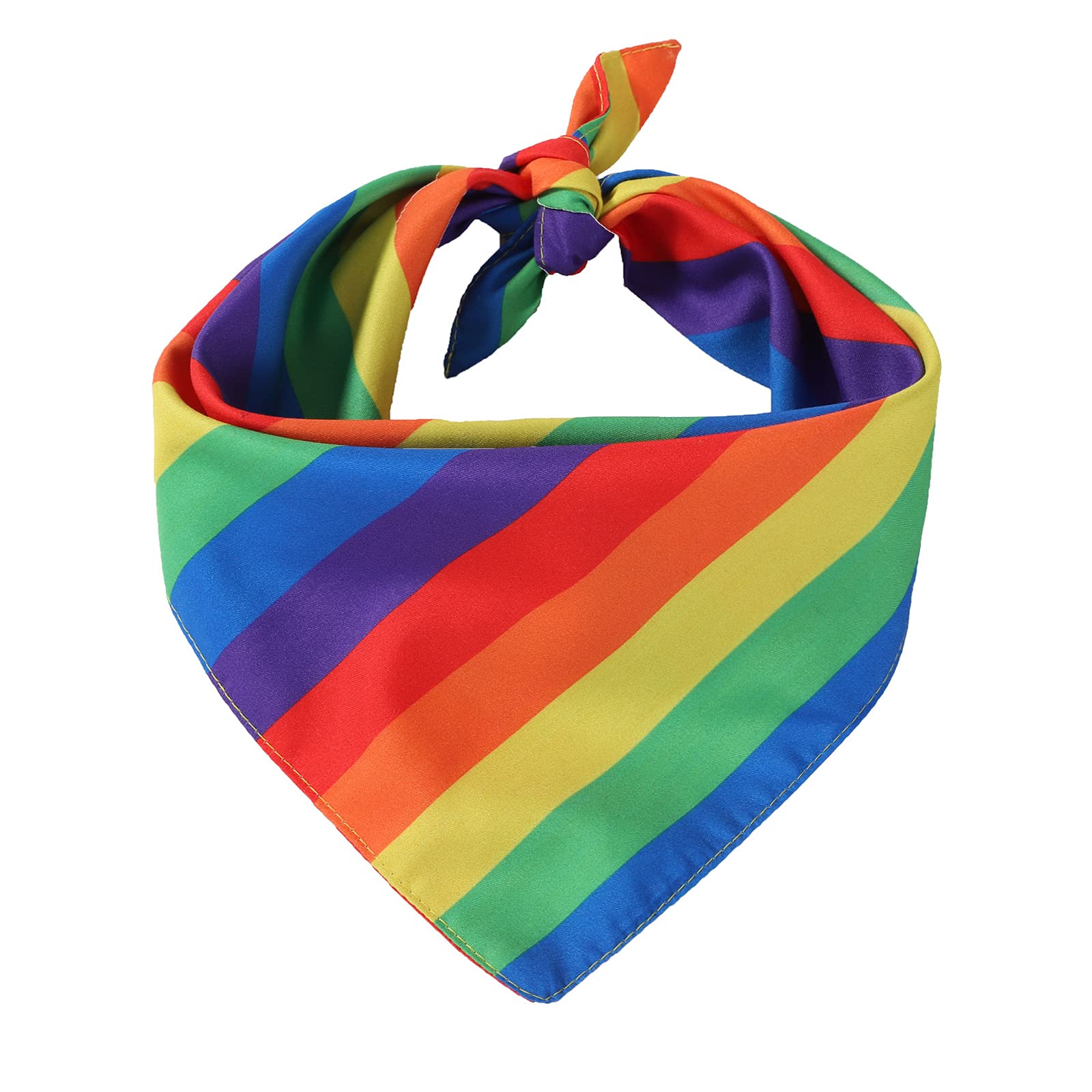 TinsowMulti-Purpose Bandanas Bibs Rainbow Dog Kerchief LGBT+ Pride Day Dog Collar Cat Pets Collar