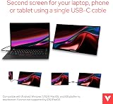 Verbatim 14 Inch Full HD Portable Monitor USB-C HDMI Laptop Tablet Phone PS5 view 5