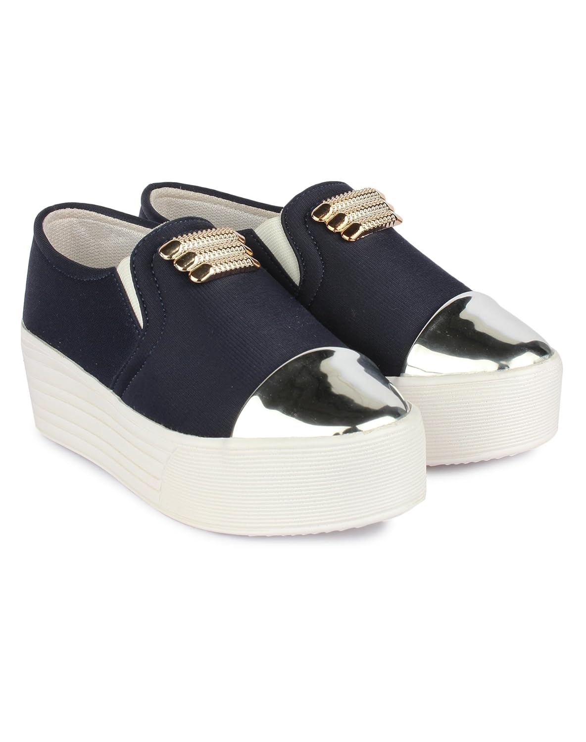 zapatoz womens fabric blue color casual shoe