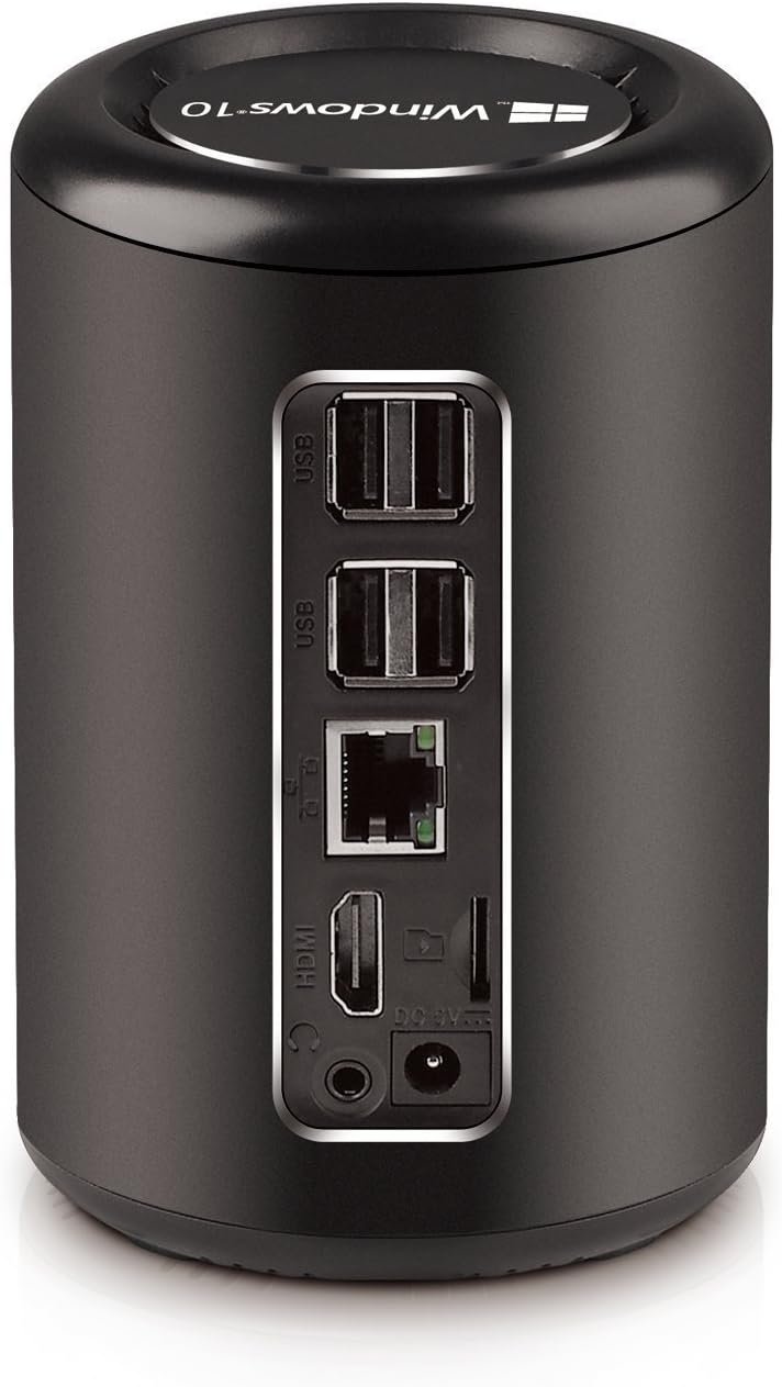 Smart Windows10 Mini PC, HoLead G2 Windows Quad Core 2GB RAM 32GM ROM TV BOX with 2MP Webcam