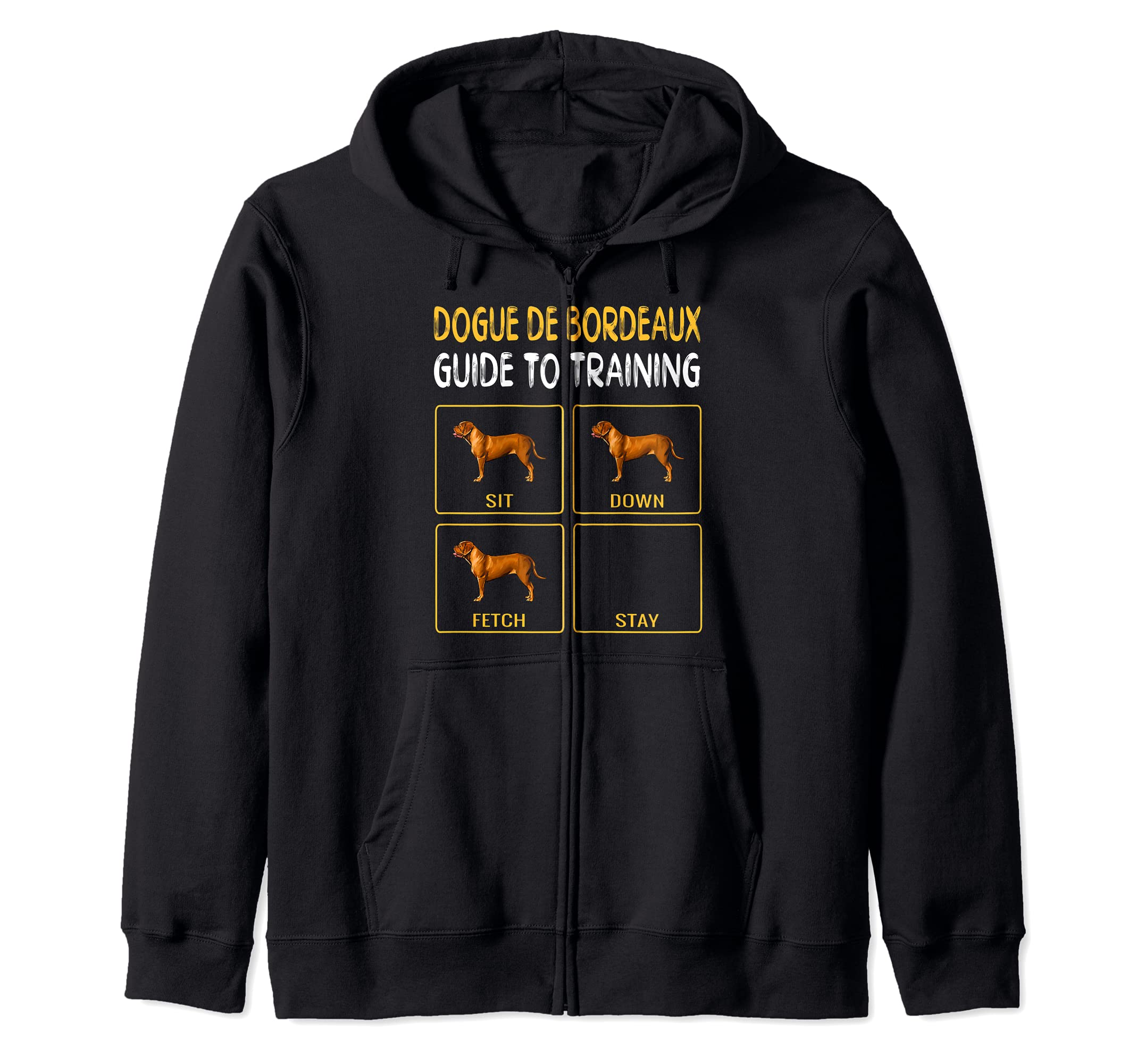 Dogues de Bordeaux Guide To Training Dog Obedience Zip Hoodie