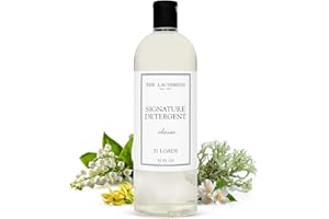 The Laundress Luxury Laundry Detergent, 31 Loads, Scented Signature Classic Fragrance, Concentrated Triple Enzyme Deep Cleaning and Targeted Stain Remover, 96% USDA Biobased Product