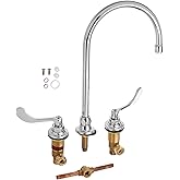 American Standard 6540178.002 Monterrey Widespread Gooseneck Faucet, Spout Reach, 1.5 GPM, 8-Inch