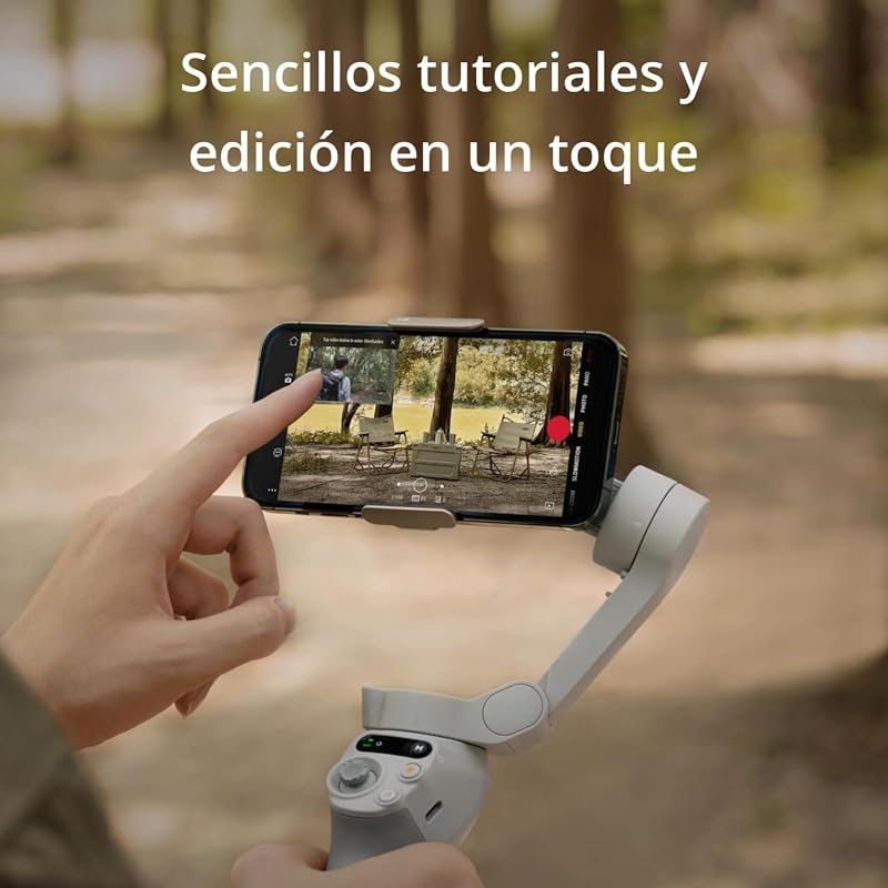 Dji osmo mobile se estabilizador de telefone inteligente de 3 eixos, portátil e dobrável, braço extensível integrado, para android e iphone com shotguides, para vlogging, youtube e tiktok