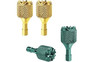 Hanatora Joysticks Stick for DJI RC,RC 2(Neo,Flip,Air 3S,Air 3,Mini 5/4/3 Pro,Mini 3,Mavic 3 Classic/Pro Drone Controller),Remote Control Joy Sticks Thumb Accessories (Gold&Green)